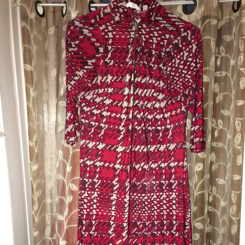 Career dress with runched front